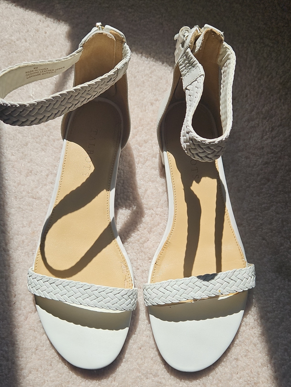 Talbots White Sandals